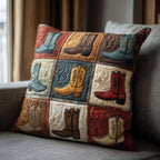 Western Mesa Quilted Cushion Cover printed cushion cover