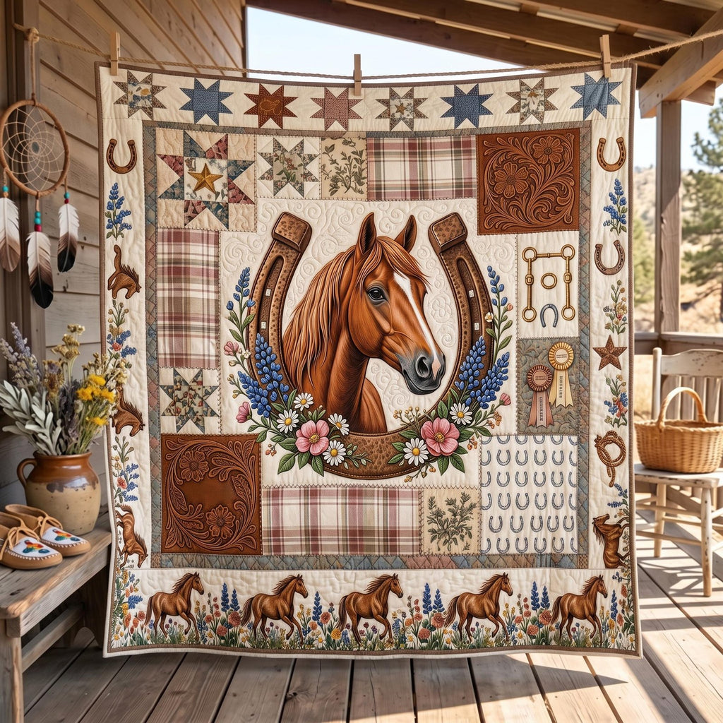 Western Soul Quilted Blanket printed blanket