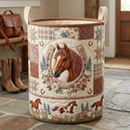 Western Soul Quilted Laundry Hamper printed laundry hamper