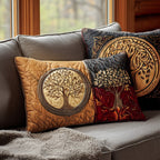 Whispering Trees V2 Quilted Bedding Cushion Cover printed cushion cover