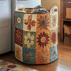 Whispering Weave Quilted Laundry Hamper printed laundry hamper