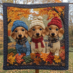 Wiener Wonder Quilted Blanket printed blanket