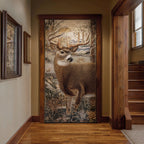 Wild Antlers Quilted Door Curtain printed door curtain