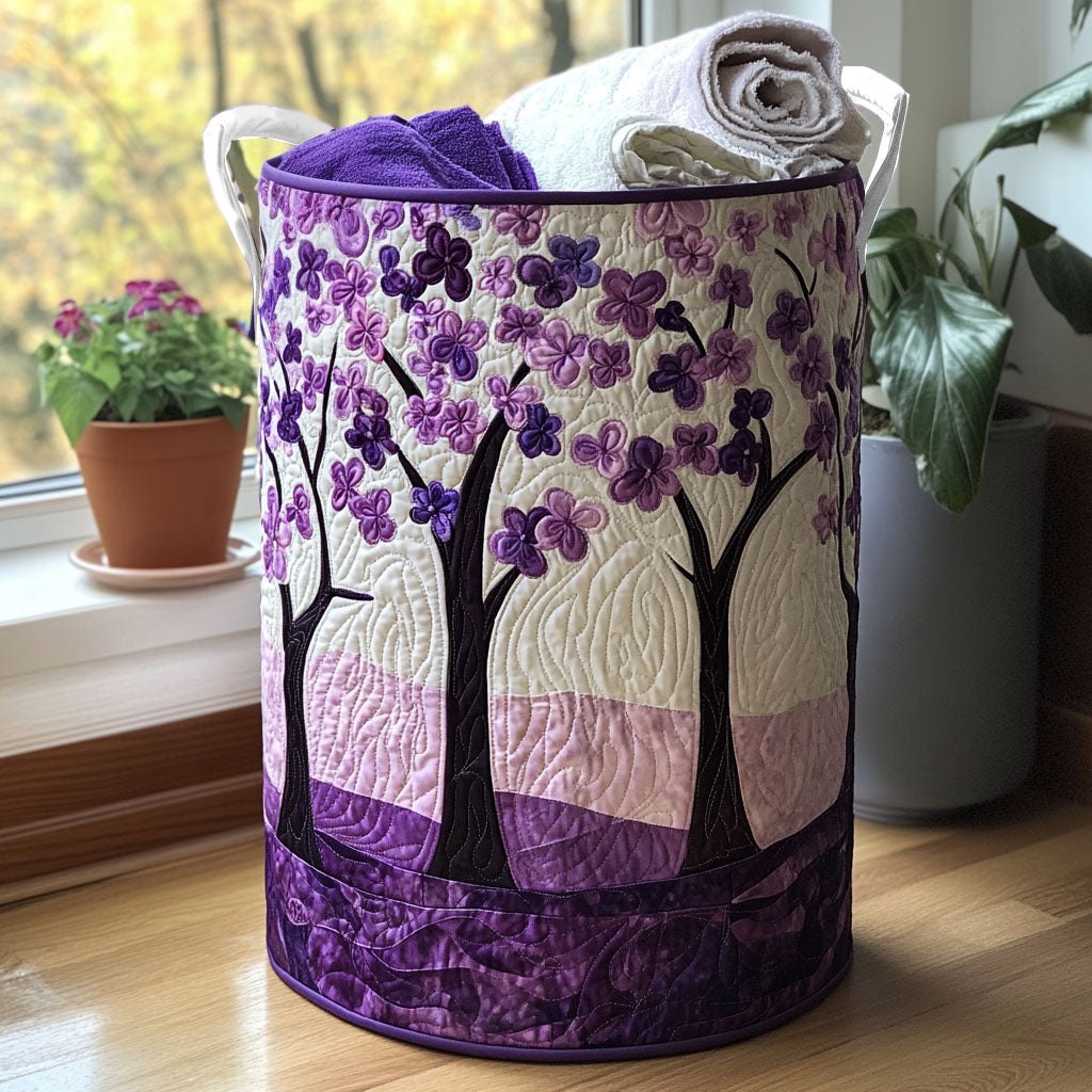Wild Bloom Dance Quilted Laundry Hamper printed laundry hamper