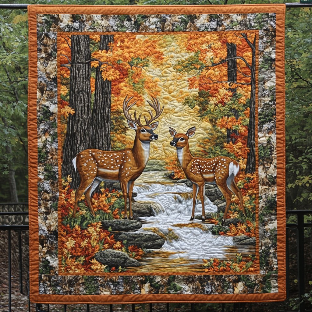 Wild Frontier Quilted Blanket printed blanket