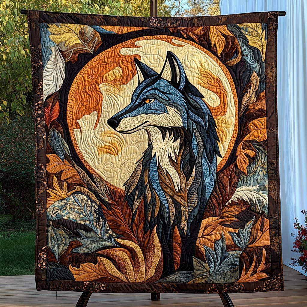 Wild Spirit Quilted Blanket printed blanket