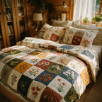 Wildflower Quilt 3-Piece Quilted Bedding Set - Design 2