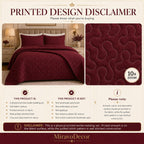 Wildflower Quilt 3-Piece Quilted Bedding Set - Design 2