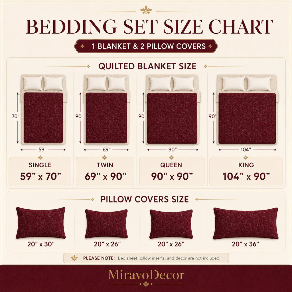 Wildflower Quilt 3-Piece Quilted Bedding Set - Design 2