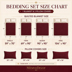 Wildflower Quilt 3-Piece Quilted Bedding Set - Design 2