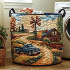 Windmill Wonder Quilted Laundry Hamper printed laundry hamper
