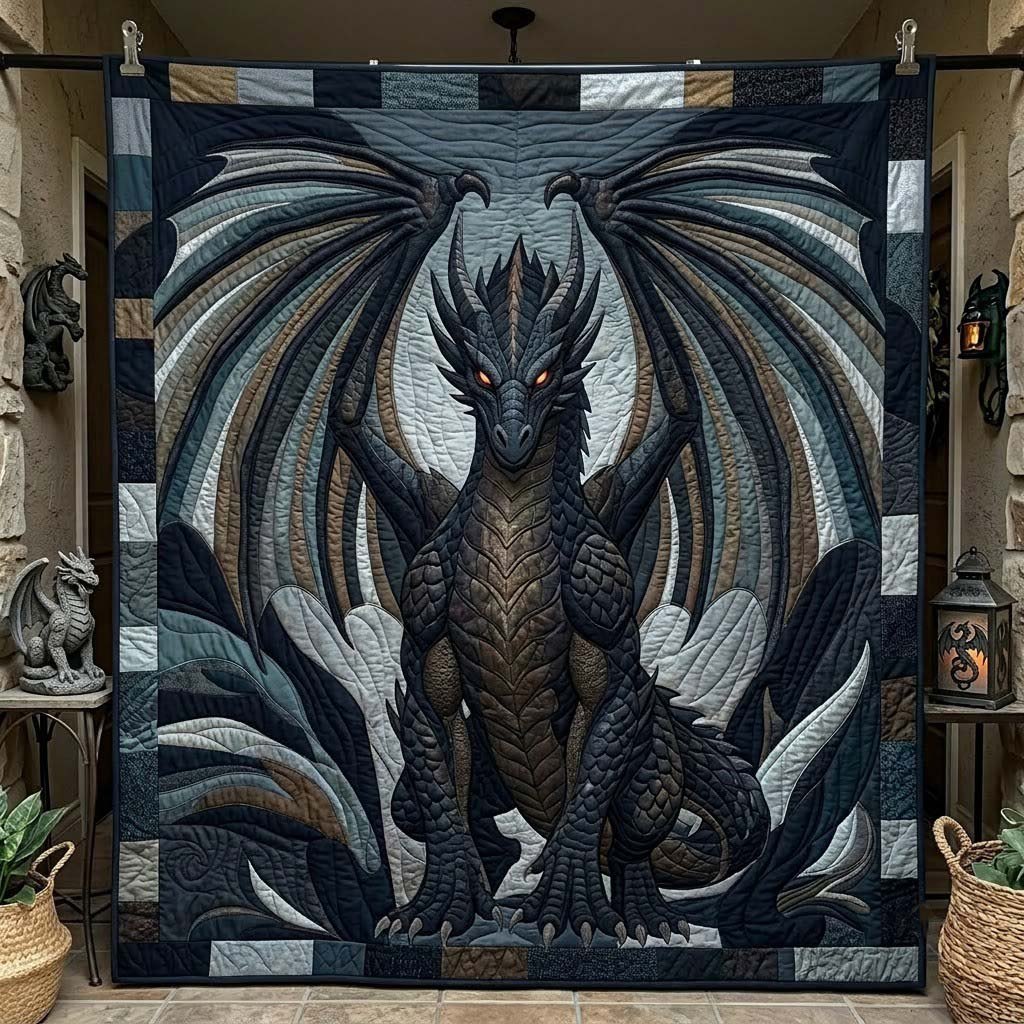 Wings of Dominion Quilted Blanket printed quilt blanket
