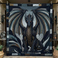 Wings of Dominion Quilted Blanket printed quilt blanket
