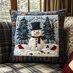 Winter Glow Quilted Cushion Cover printed cushion cover