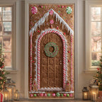 Winter Hearth Welcome Quilted Door Curtain printed door curtain