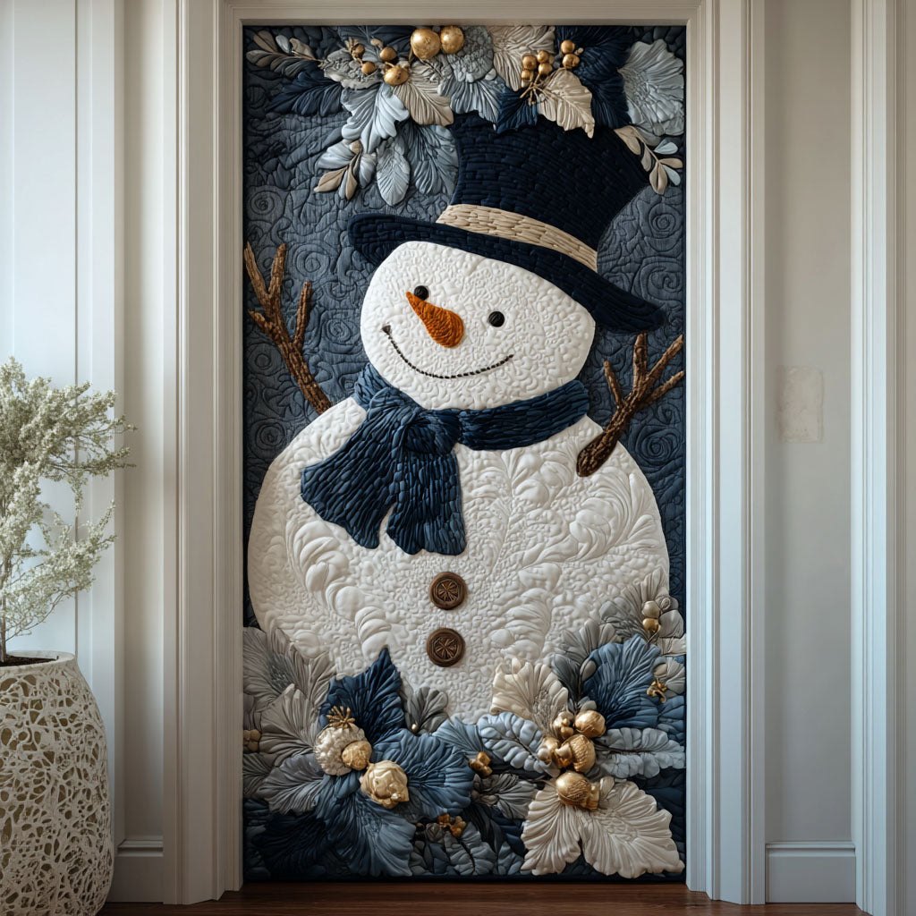 Winter Puff Quilted Door Curtain printed door curtain