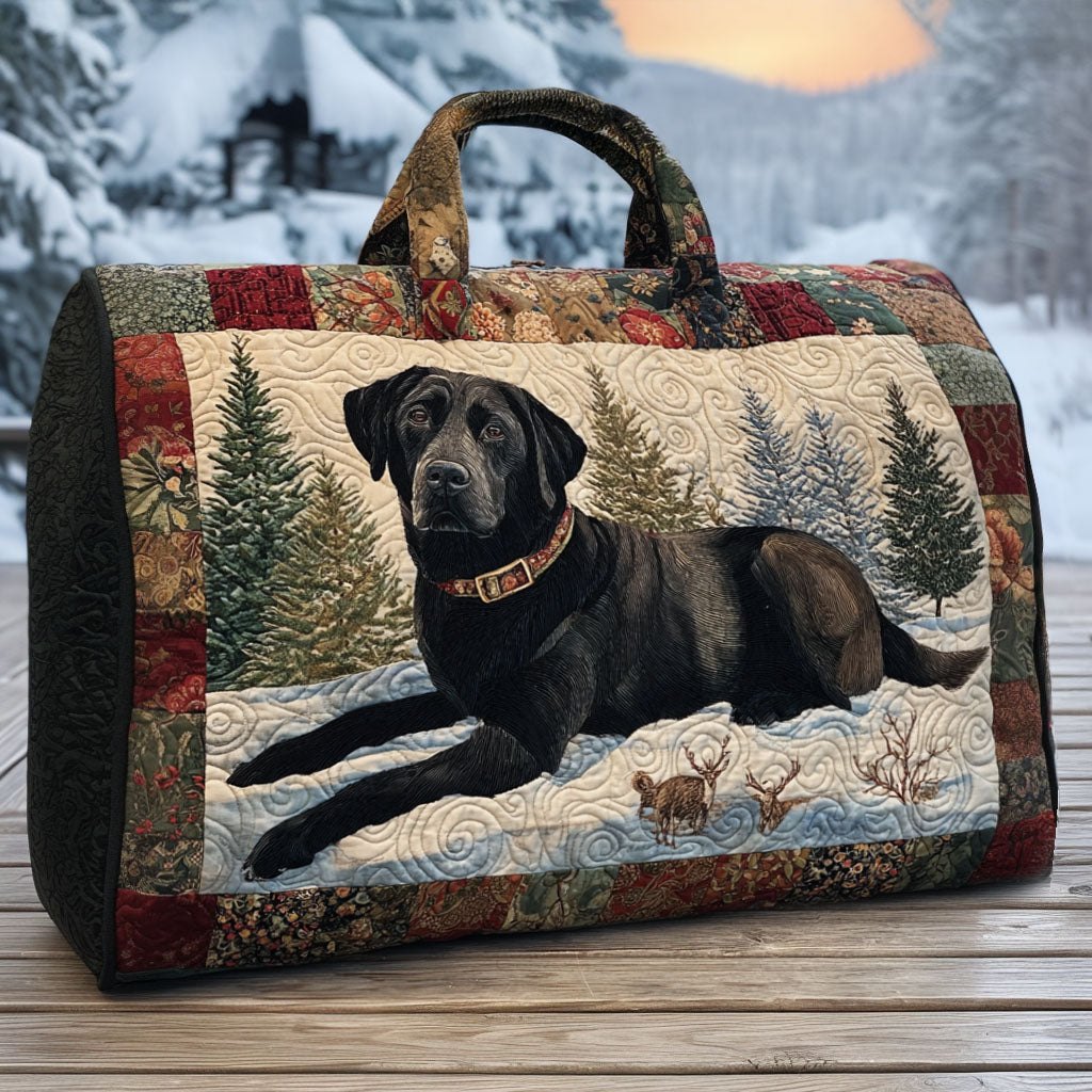 Winter Shadow Quilted Duffle Bag printed duffle bag