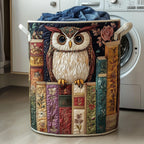 Wise Reader Quilted Laundry Hamper printed laundry hamper