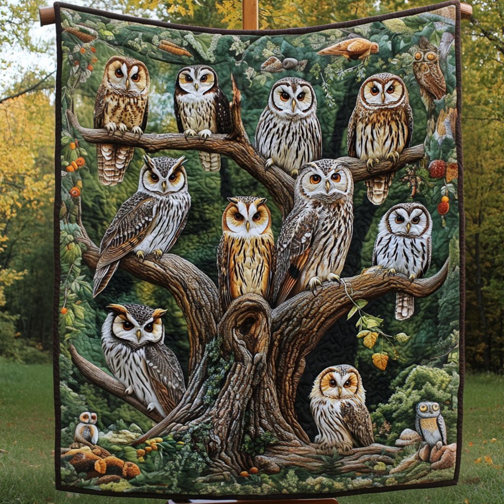 Wise Wings Quilted Blanket printed blanket