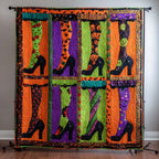 Witch Boots Parade Quilted Blanket printed blanket