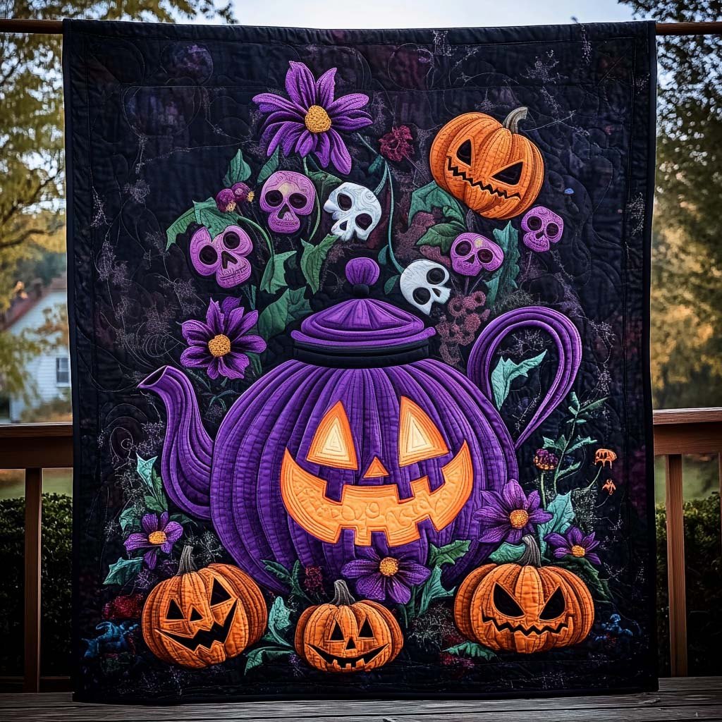 Witch Brew Quilted Blanket printed blanket