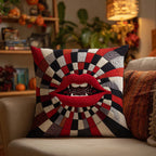 Witching Hour Maze Quilted Cushion Cover printed cushion cover