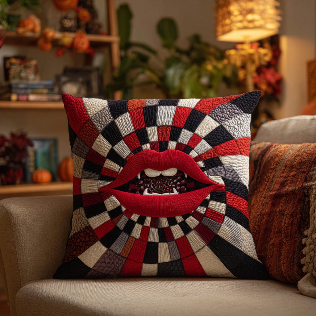Witching Hour Maze Quilted Cushion Cover printed cushion cover
