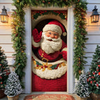 Yuletide Greetings Quilted Door Curtain printed door curtain